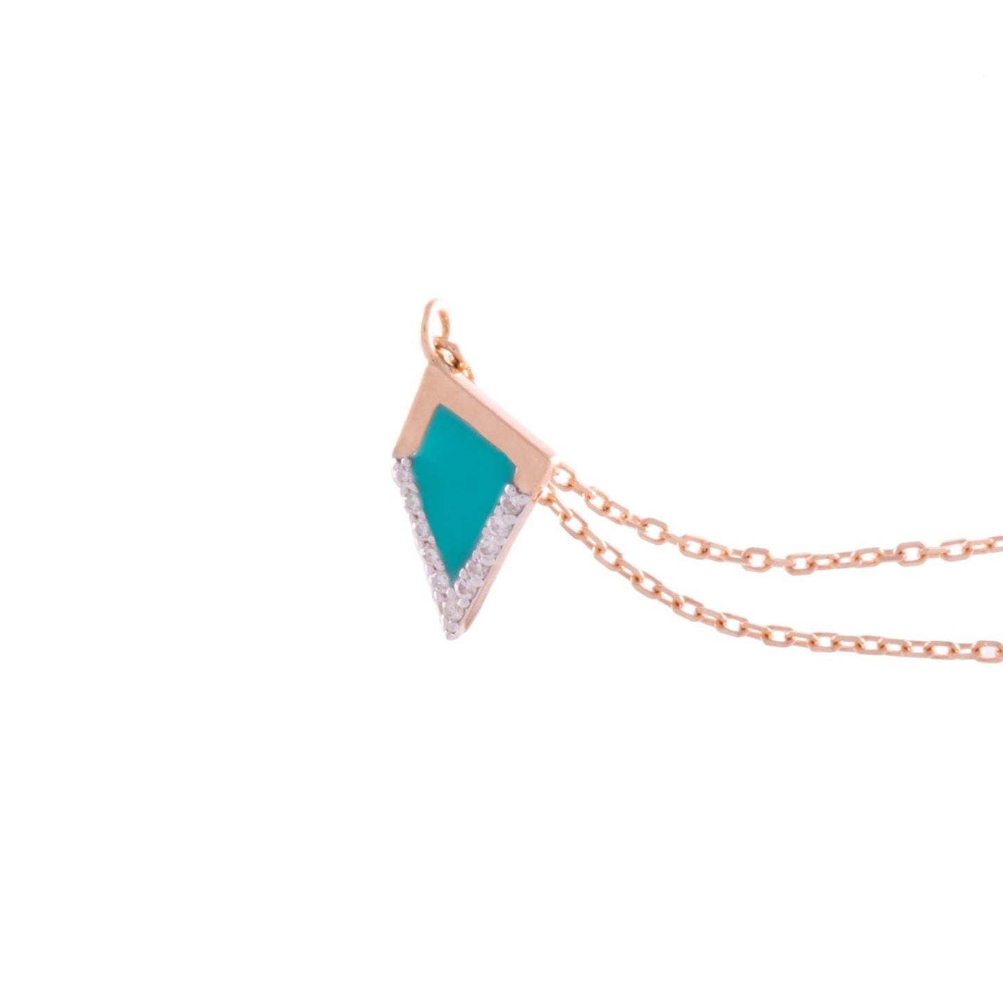 THE REFLECTION SINGLE TURQUOISE NECKLACE