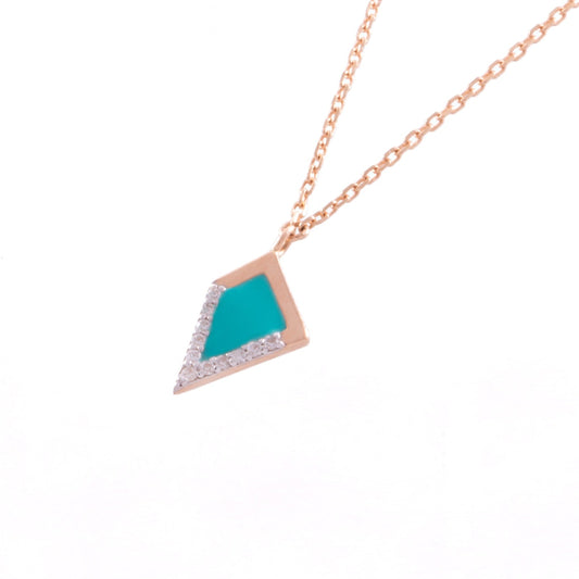 THE REFLECTION SINGLE TURQUOISE NECKLACE