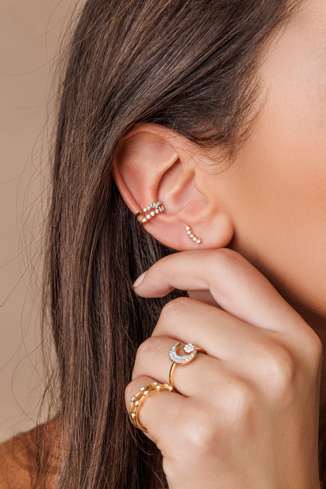 THE MINI DEGRADE SINGLE EARRING