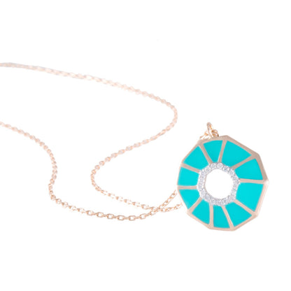 THE REFLECTION  BLUE TURQUOISE NECKLACE