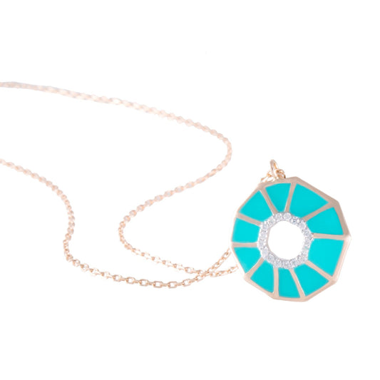 THE REFLECTION  BLUE TURQUOISE NECKLACE