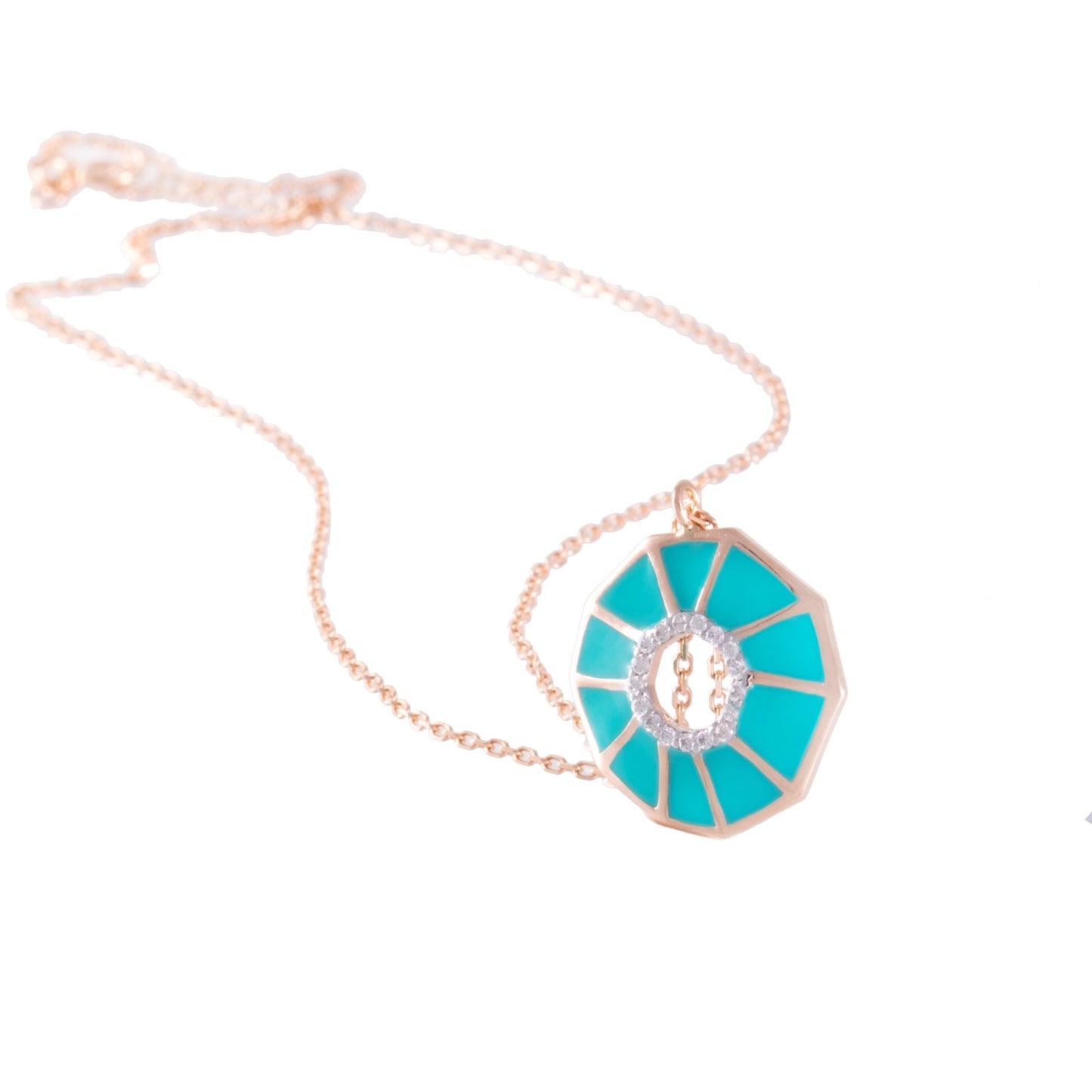 THE REFLECTION  BLUE TURQUOISE NECKLACE