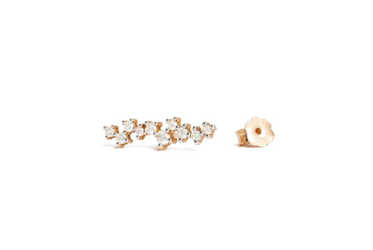 SINGLE DEGRADE DIAMONDS EARRING